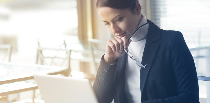 person working on computer