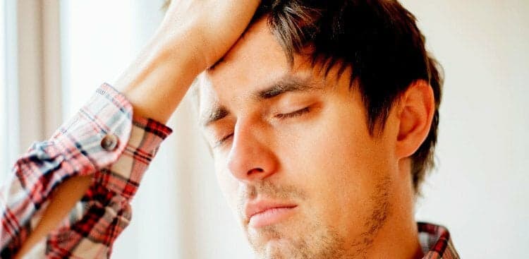 hungover person