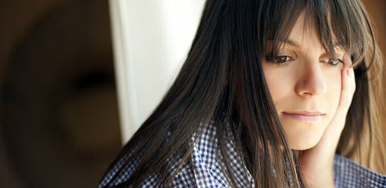 Photo of unhappy person