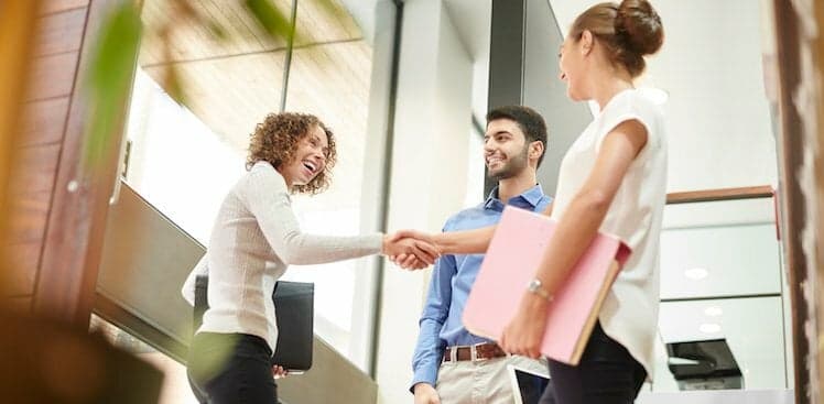 person at job interview