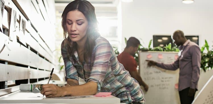 person defining goals