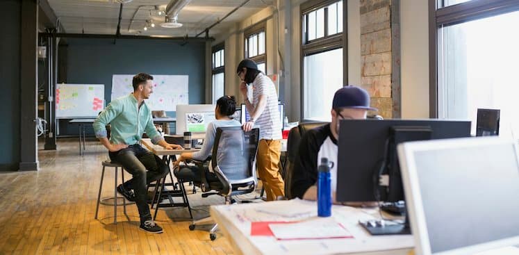 photo of people in office