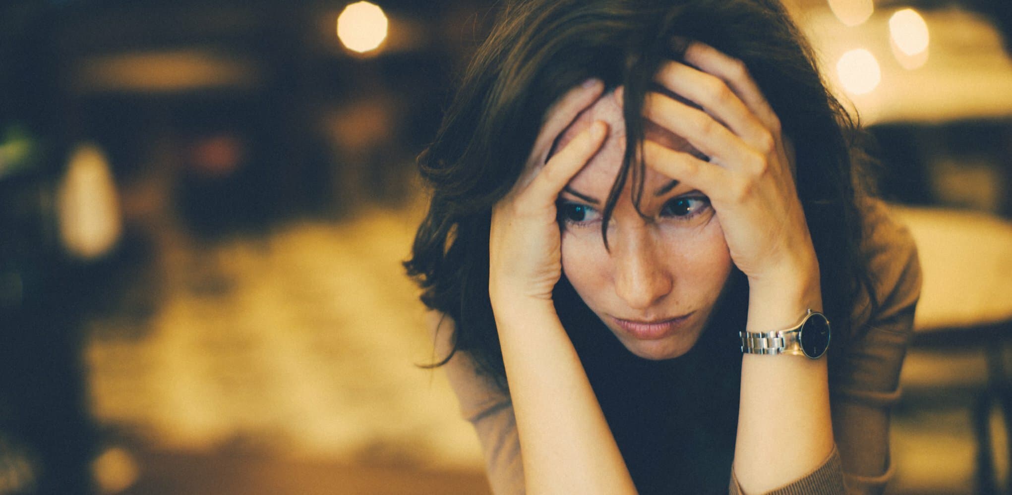 stressed person