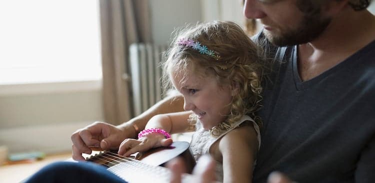 person playing guitar
