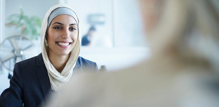 person asking question