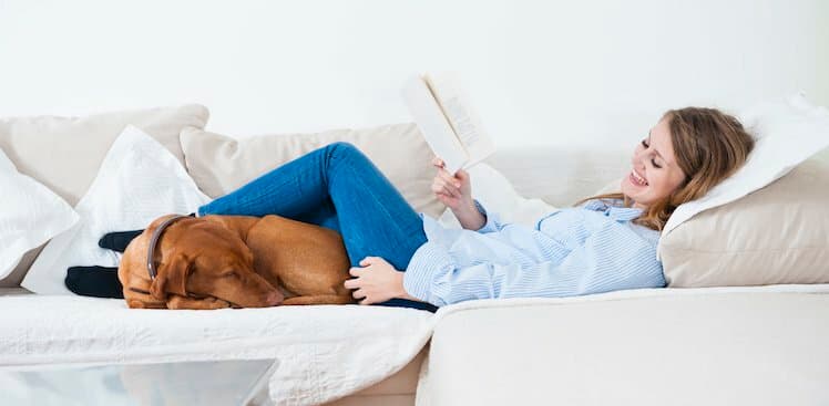 person reading a book