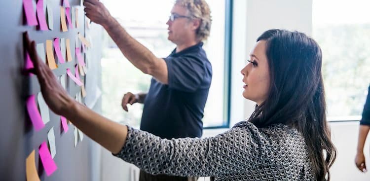 people brainstorming