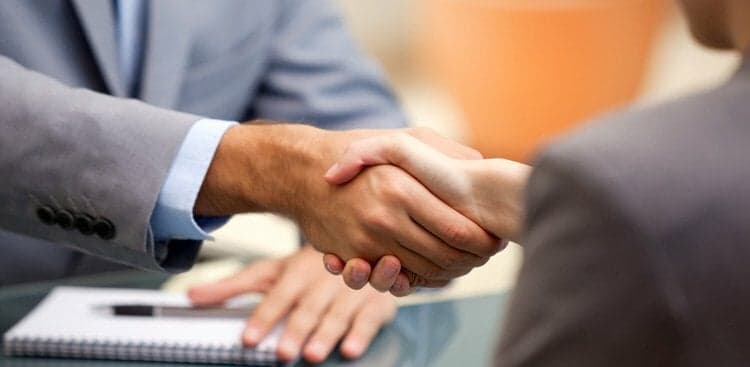 people shaking hands