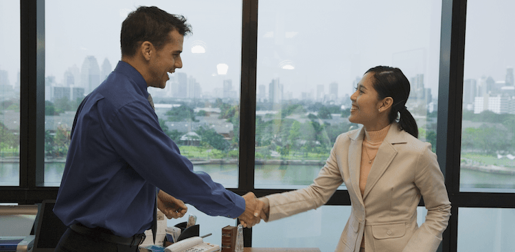 people shaking hands