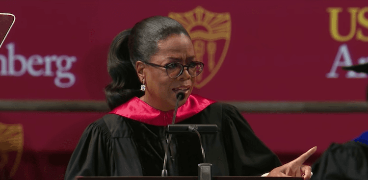 Oprah Winfrey at USC Annenberg in 2018
