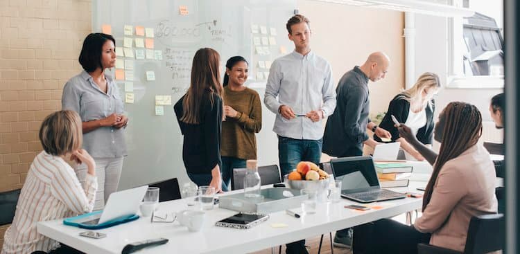 people in conference room